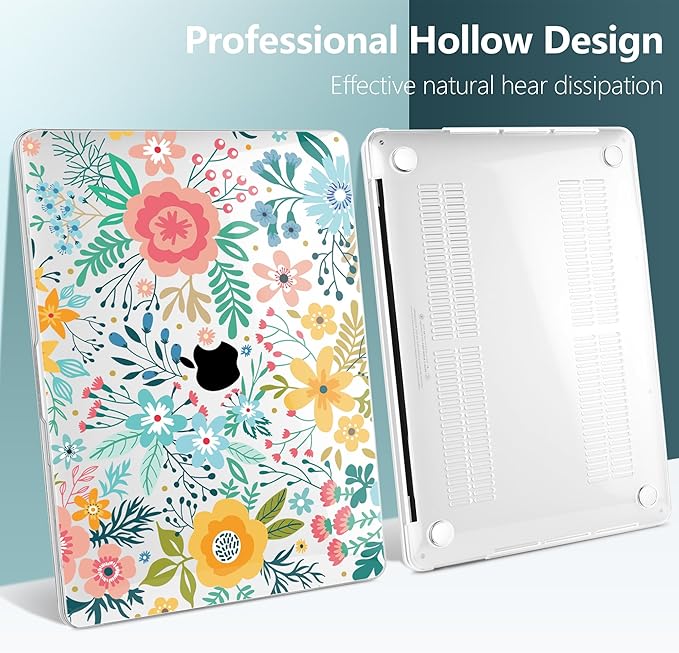 TWOLSKOO Compatible with MacBook Pro 13 inch Case 2023-2016 A2338 M2/M1 A2251