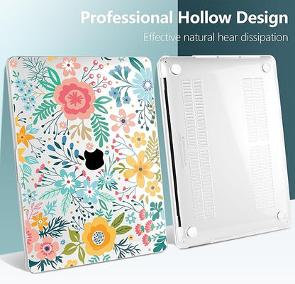 TWOLSKOO Compatible with MacBook Pro 13 inch Case 2023-2016 A2338 M2/M1 A2251