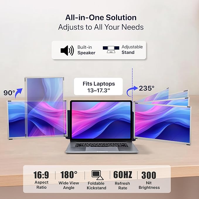 ELK 15.6" Dual Laptop Screen Extender