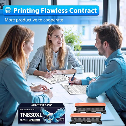 ZIPRINT TN830XL Toner 2 Pack Compatible Replacement