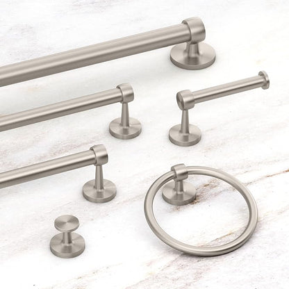 Gatco Bath Towel Hook | Retro–Modern Wall Hook for Robes, Towels, and Clothes | Gibson 5215SN, Satin Nickel