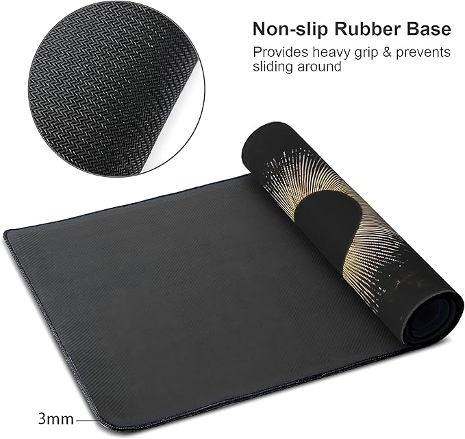 Galaxy Planet Large Mouse Pad, Gaming Keyboard Desk Pad, Extended Mouse Mat