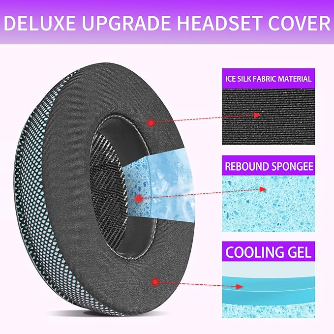 Ice Gel Headphones Replacement Ear Pads