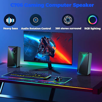 ROSON Computer Speakers, Gaming PC Speakers