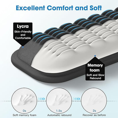 MEKASS Ergonomic Wrist Rest for Keyboard and Mouse, Soft Memory Foam Keyboard