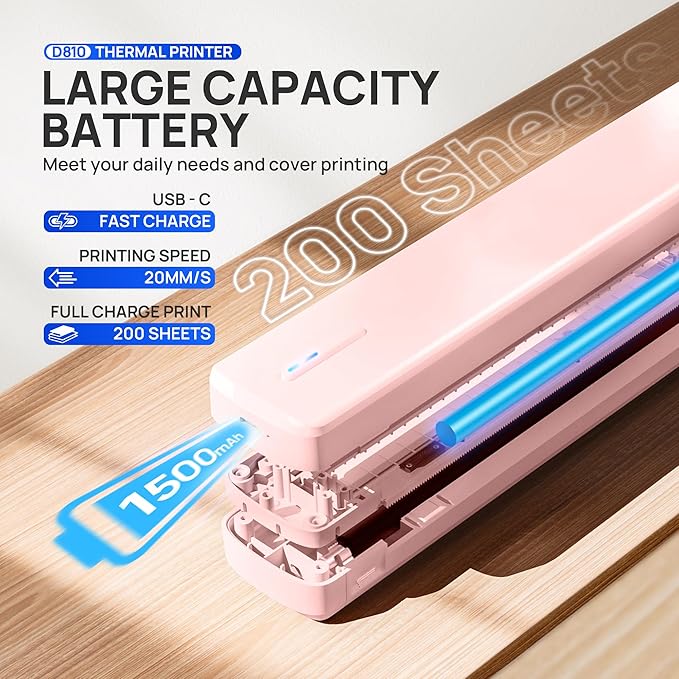 POLONO Portable Printer Wireless