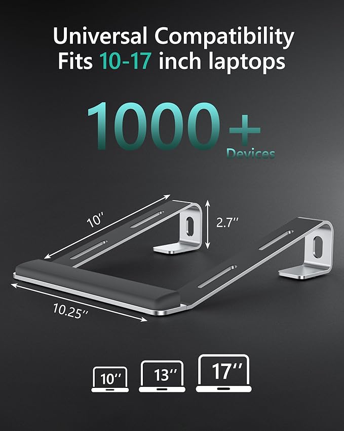 Aluminum Laptop Stand, Notebook Stand