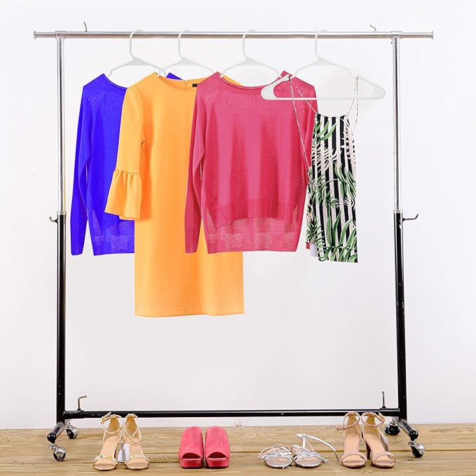 Utopia Home Plastic Hangers 30 Pack - Perfect Space Saving Clothes Hanger - Durable and Strong - Perfect Closet Organizers with Shoulder Grooves (White)