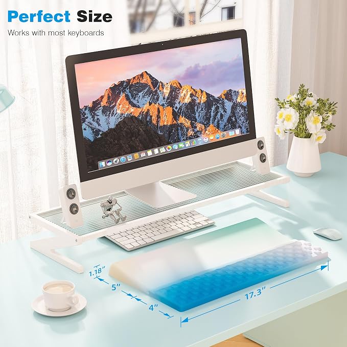 Ospelelf Ergonomic Keyboard Wrist Rest Pad Comfortable Keyboard Stand Riser