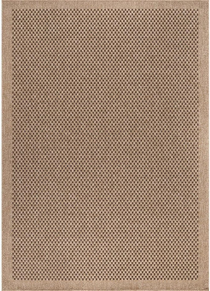CAMILSON Easy Jute Rug 6x9, Indoor Outdoor Natural Color Fiber Area Rugs for Living Room Patio and Kitchen Rug, Sisal Boho Woven Design, Easy-Cleaning, Washable Outside Carpet Alfombras para(6 x 9)