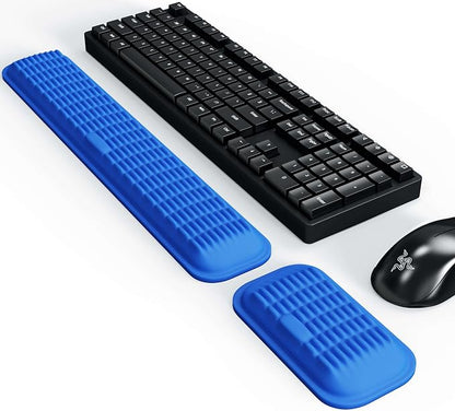 MEKASS Ergonomic Wrist Rest for Keyboard and Mouse, Soft Memory Foam Keyboard
