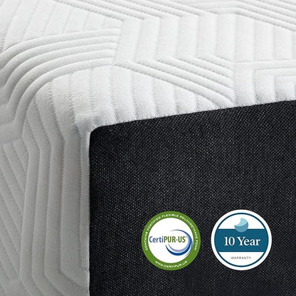 Lucid 8 Inch Twin XL Mattress - Firm Gel Memory Foam – Bamboo Charcoal Foam –Gel Infused- Hypoallergenic Mattress