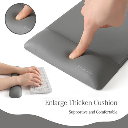 UnivoColors Design-Wave Set of Keyboad Wrist Rest & Mouce Pad, Artificial