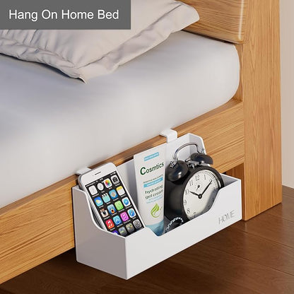 Bedside Caddy Hanging Storage Basket Little Plastic Beside Shelf Hang-on