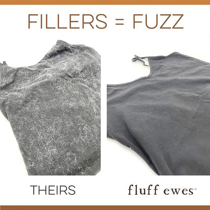 Fluff Ewes Wool Dryer Balls 3 Pack Premium New Zealand Wool Laundry Balls for Dryer, No Static Dryer Balls Laundry Reusable Cute - XL Wool Dryer Balls Cute, Baby Dryer Balls for Dryers - Darks