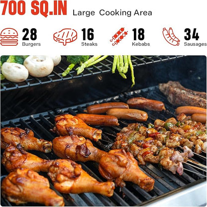 Monument Grills 35633 Propane Grill with Grill Cover Bundle (2 Items)