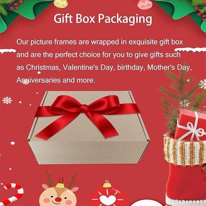 5x7 Picture Frame Set of 4, 5 x 7 Wood Photo Frames with Mat for 4x6, Wooden Frame with Real Glass Cover for Wall and Tabletop Display,Black
