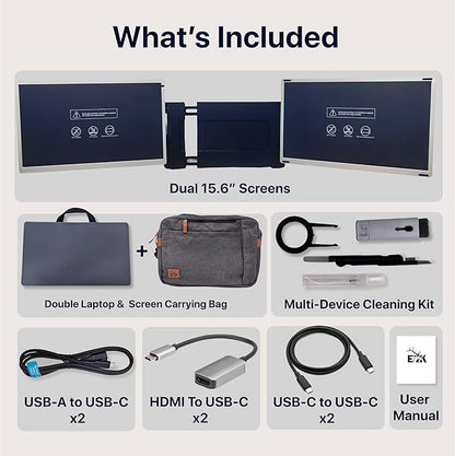 ELK 15.6" Dual Laptop Screen Extender