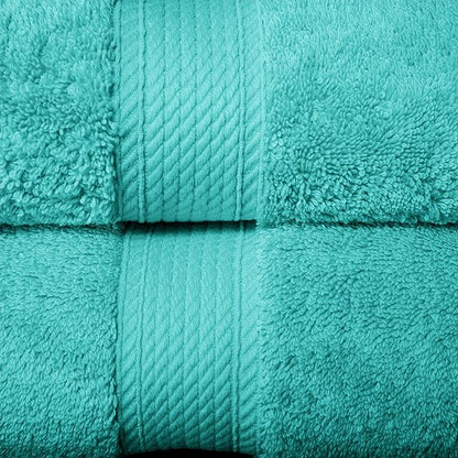 Superior Egyptian Cotton Pile 10 Piece Towel Set, Includes 2 Bath, 4 Hand, 4 Face Towels/Washcloths, Ultra Soft Luxury Towels, Thick Plush Essentials, Guest Bath, Spa, Hotel Bathroom, Turquoise