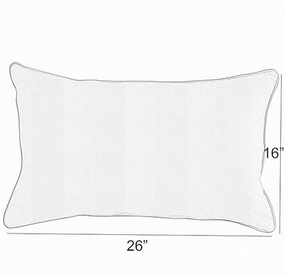 Sorra Home x Sunbrella - Indoor/Outdoor Lumbar Pillow Set, Blue/White