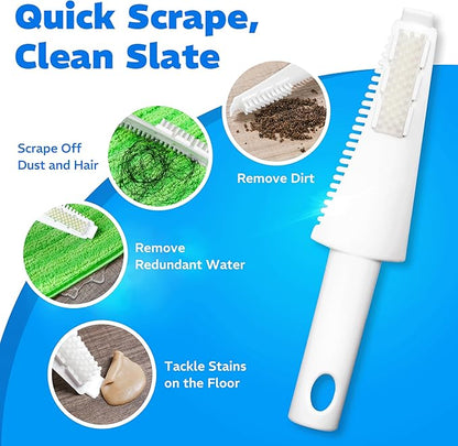 4 Pack Reusable Microfiber Mop Pads, Compatible