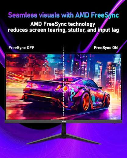 Gaming Monitor, 23.8'' Gaming Monitor FHD(1920x1080) 240Hz, Computer Gaming Monitors w/AMD FreeSync|1ms Display, Gaming Monitors w/ 100% sRGB, Build-in Speakers, VESA, Eye Care|Anti-Glare|Black