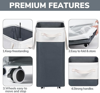 Goodpick Laundry Baskets 2-Pack, 75L Hamper