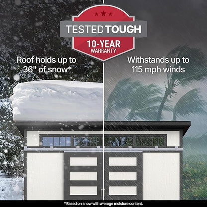 Handy Home Products Palisade 12x8 Do-it-Yourself Wooden Storage Shed with Floor Kit- Does not Include Paint and Roofing Shingles