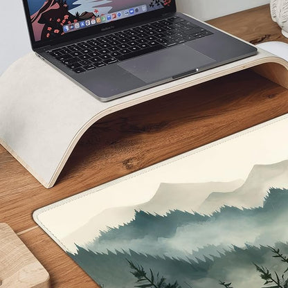 Misty Forest Large Mouse Pad, Gaming Keyboard Desk Pad, Extended Mouse Mat