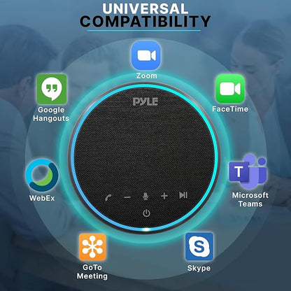 Pyle Portable Conference Speakerphone, 10m Omnidirectional Microphone Coverage