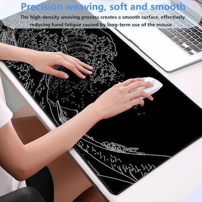 Japanese Great Wave Off Kanagawa Gaming Mouse Pad