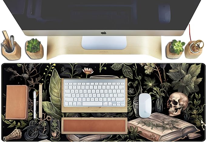 Dark Academia Desk Mat Mouse Pad XL Extended Large Gaming Desk Pad Mousepad