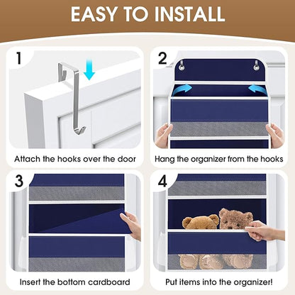 1 Pack Over The Door Organizer, Hanging Storage Organizer