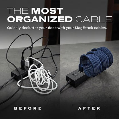 Statik MagStack Pro USB C to USB C Cable, Magnetic Type C Charger Fast Charging