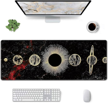 Galaxy Planet Large Mouse Pad, Gaming Keyboard Desk Pad, Extended Mouse Mat