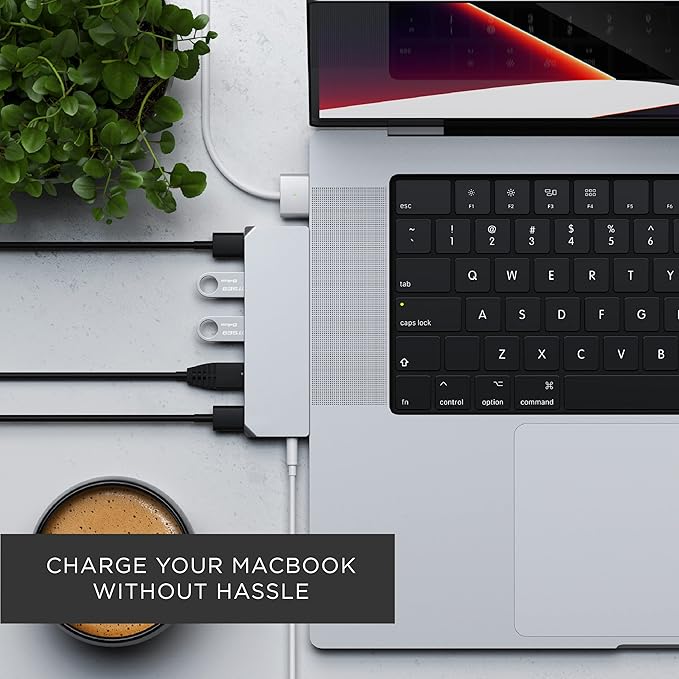 Satechi USB C Hub Multiport Adapter Pro Hub Mini, USBC Dongle