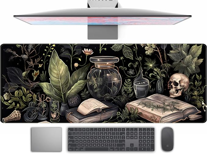 Dark Academia Desk Mat Mouse Pad XL Extended Large Gaming Desk Pad Mousepad