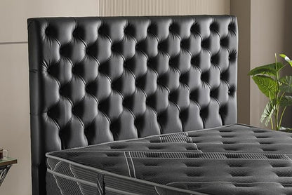 Ottomanson King 13" Luxury Black vSilver Eurotop Mattress - Inspired by The Space Race - Medium-Firm Hybrid Comfort - Made in USA - Premium Quilted Cover - Fiberglass-Free - Bed in a Box