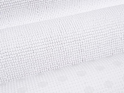 Cotton Paradise 100% Cotton Turkish Bathmat Rug, Soft Absorbent Quick Dry Non Slip, 17x24 Bathmat Rug, Snow White