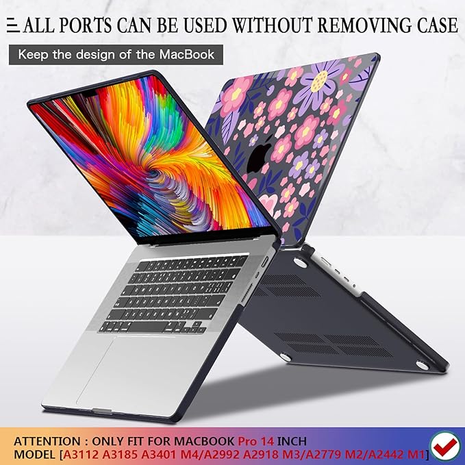 CISSOOK Compatible with MacBook Pro 14 inch 2025 2024-2021 Release M4 M3 M2 M1