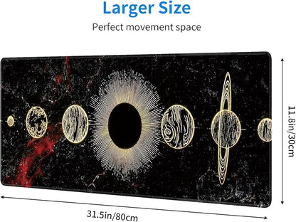 Galaxy Planet Large Mouse Pad, Gaming Keyboard Desk Pad, Extended Mouse Mat