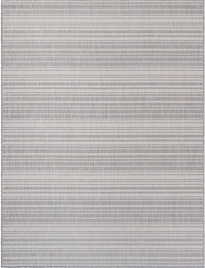 Stripe Outdoor Rug 10x14 Washable Outside Carpet for Indoor Patio Porch Waterproof Easy Cleaning Non Shedding Area Rugs Gray 10 x 14