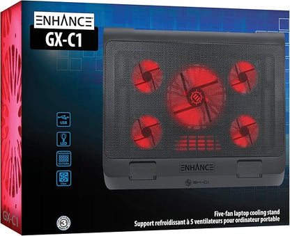 ENHANCE Gaming Laptop Cooling Pad Stand
