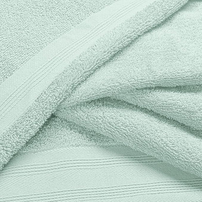 Ultra Soft 3 Pack Cotton Towel Set, Contains a Bath Towels 28x55 inch, a Hand Towels 16x24 inch & a Wash Coths 12x12 inch, Ideal Everyday use, Compact & Lightweight - Sea Green