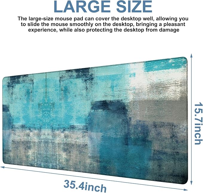 Large Mouse Pad Creative Mosaic Gaming Desk Pad Computer Keyboard Non-Slip