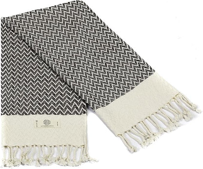 Madamelique Exclusive Hand Towels Set of 2-18 x 40 Inches