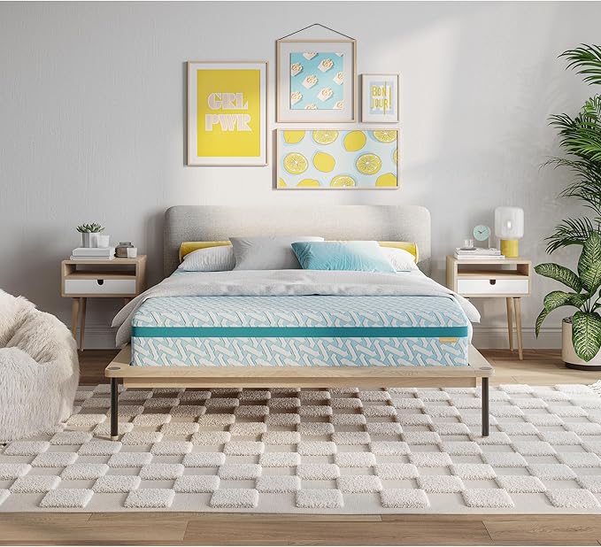 Simmons Blue Dream Gel Memory Foam Mattress - King Size Mattress - 10 Inch Medium Firmness Bed in a Box - CertiPUR-US Certified - Pressure Relief & Motion Separation - Restful Sleep & Comfort
