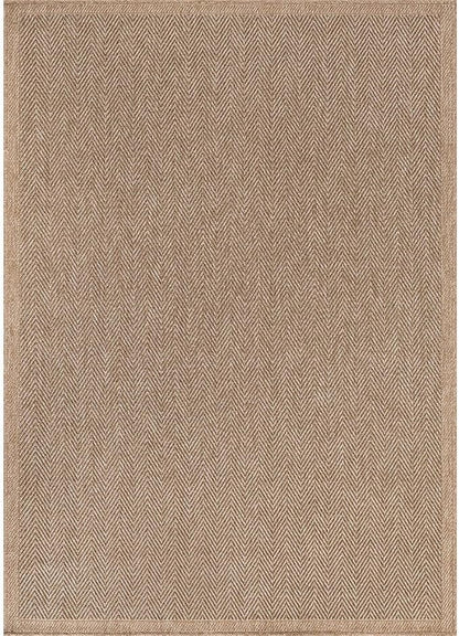 CAMILSON Easy Jute Rug 9x12, Indoor Outdoor Natural Color Fiber Area Rugs for Living Room and Patio Rug Herringbone Seagrass Boho Woven Design Easy-Cleaning Washable Outside Carpet Alfombras 9 x 12