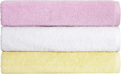 SALBAKOS 100% Turkish Cotton Jumbo Bath Sheet Towel Oversized 40x80 inch | Premium Hotel & Spa Quality, Soft, Absorbent, XL Bath Towels | Made in Turkey (Pack of 1, Yellow, Jumbo Bath Sheet)