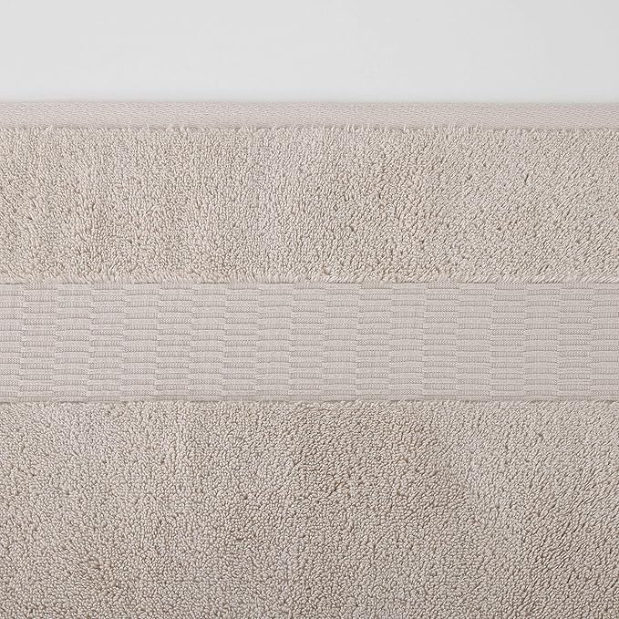 Tommy Bahama - Bath Towels Set, Soft & Highly Absorbent Cotton, Low Linting & Fade Resistant Bathroom Essentials (Long Branch Beige, 3-Piece)